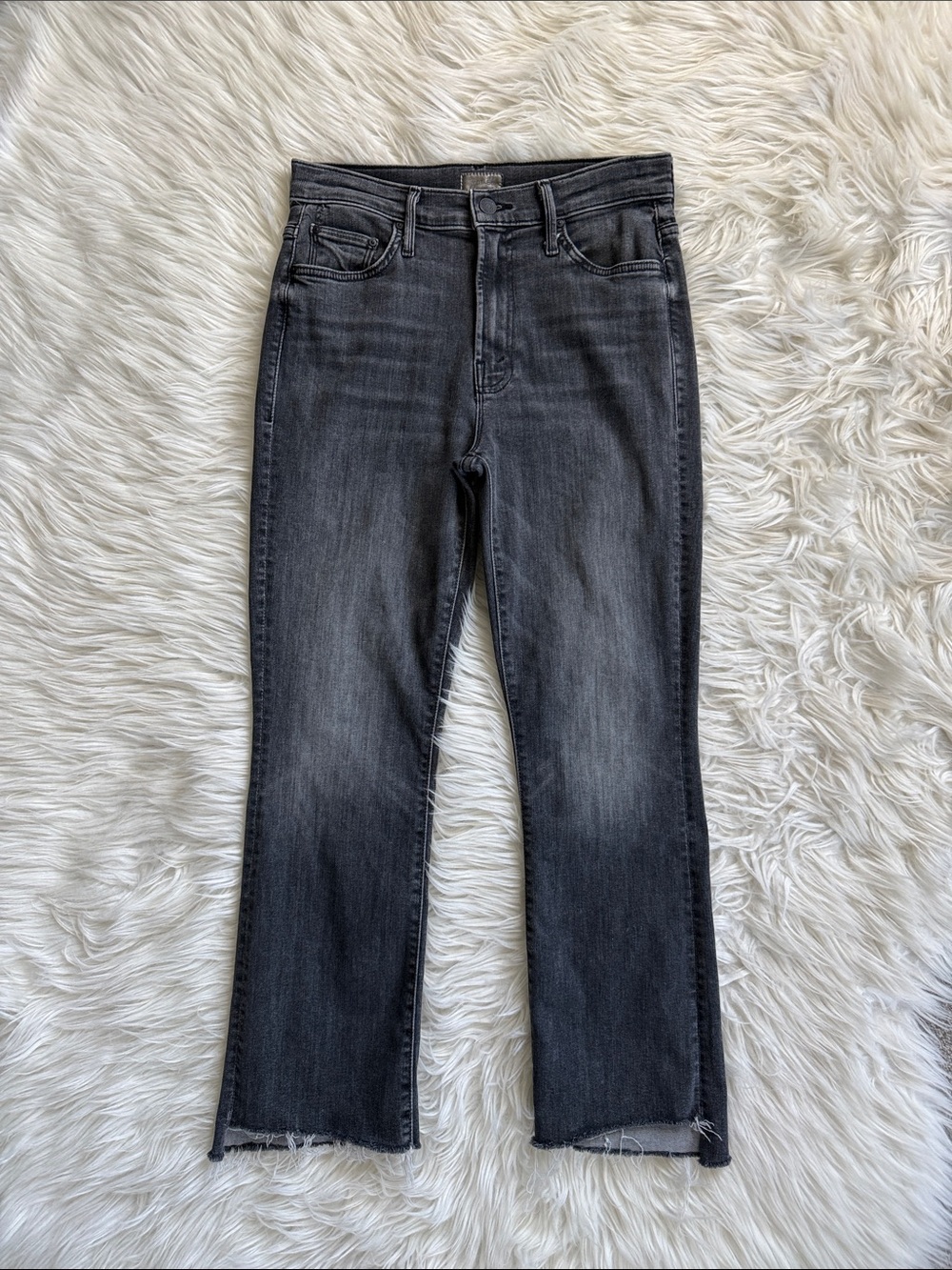 MOTHER “The Insider Crop Step Fray” Save Your Soul Jeans Size 27 - Picture 4 of 16